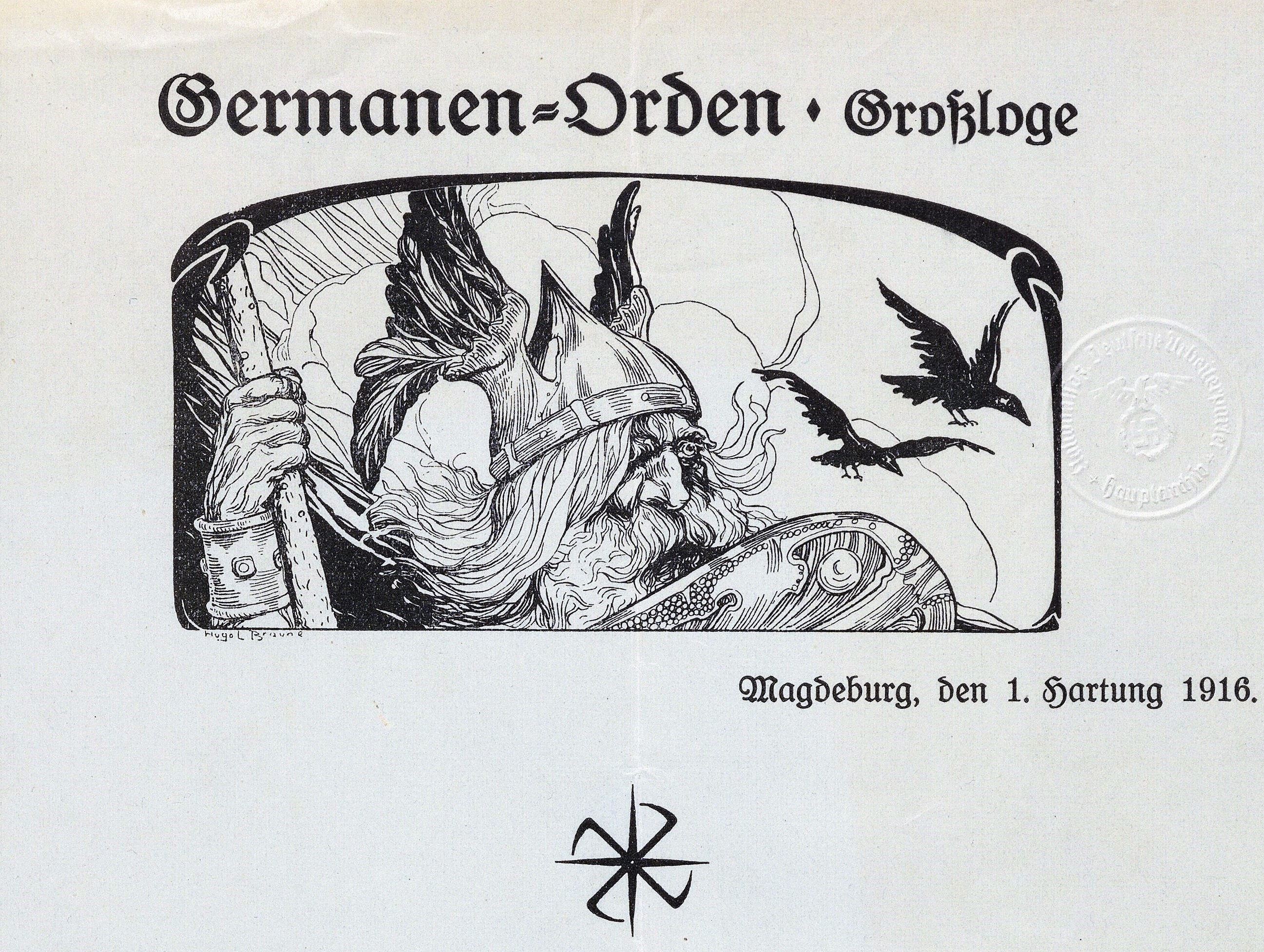 Briefbogen des Germanen-Ordens