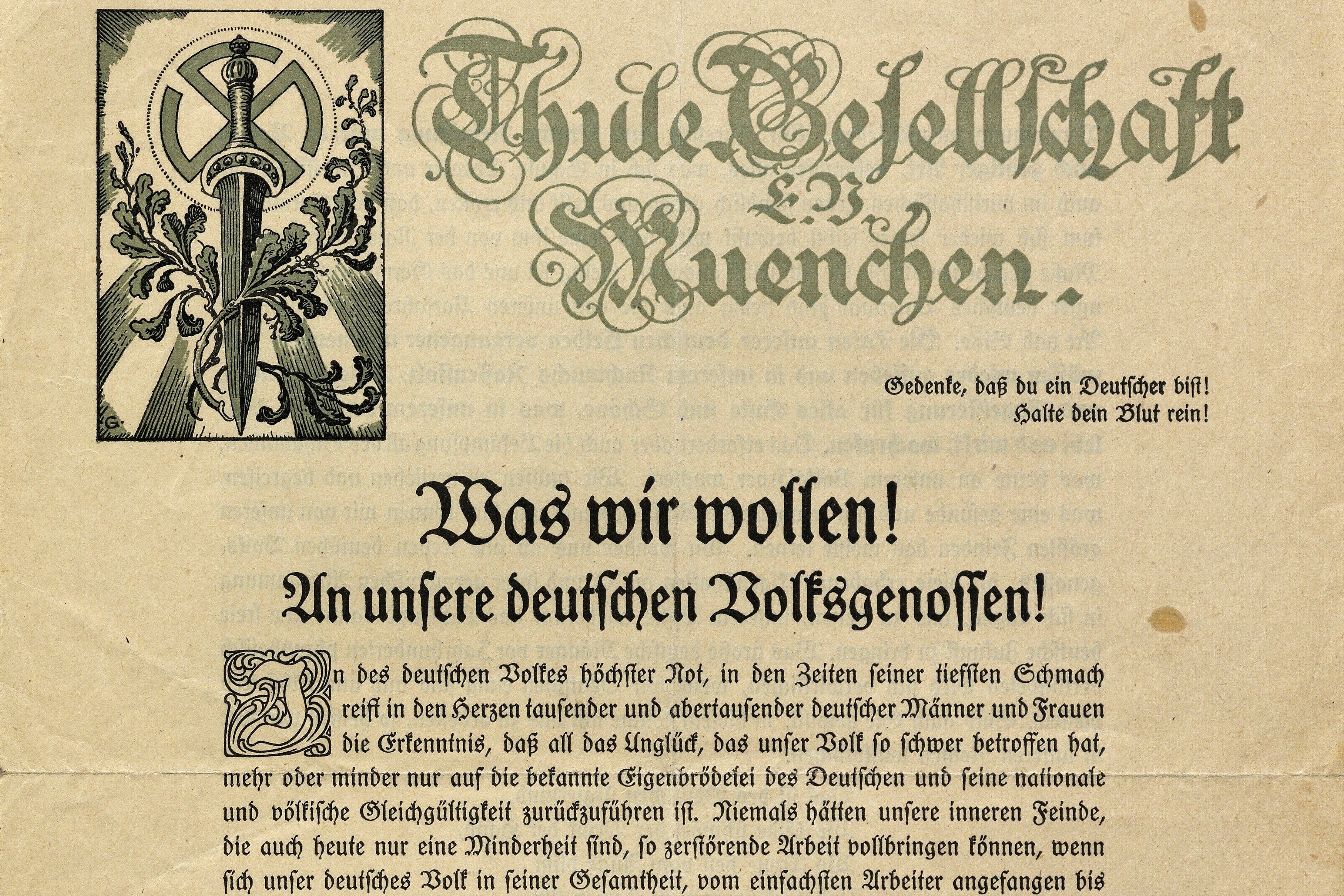 Briefbogen des Germanen-Ordens