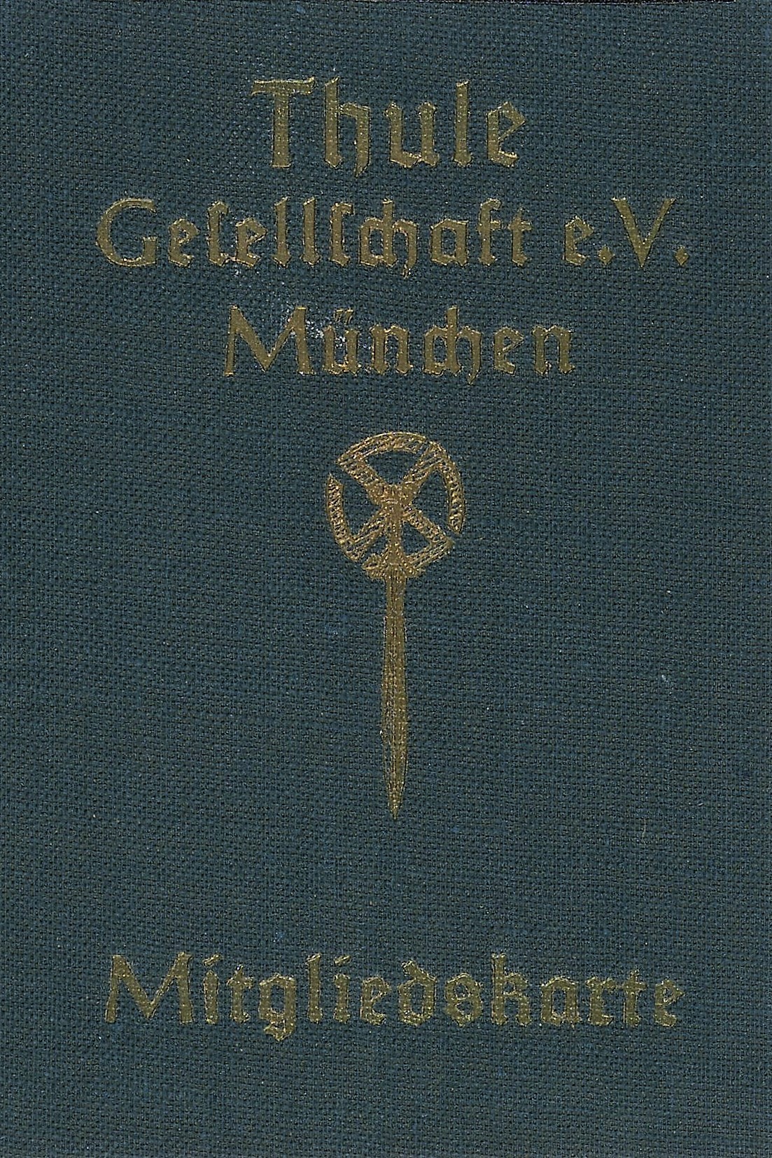 Mitgliedskarte der Thule-Gesellschaft